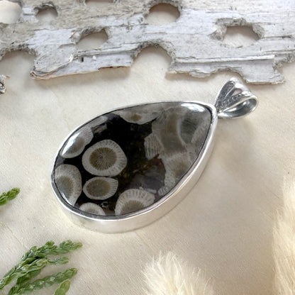 Petoskey Stone Pendant - Stone Treasures by the Lake