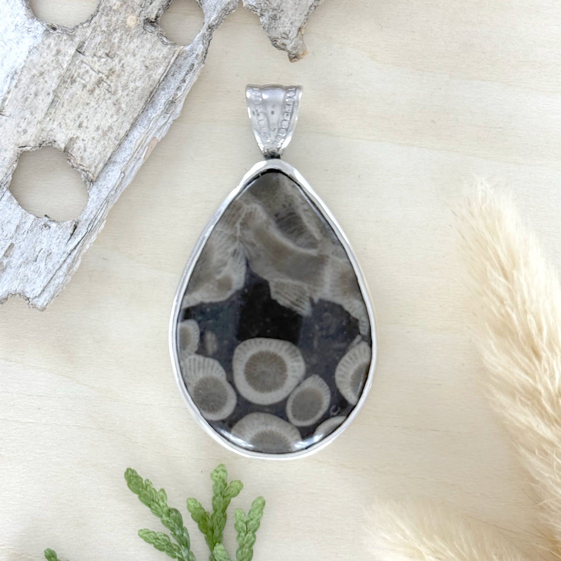 Petoskey Stone Pendant - Stone Treasures by the Lake