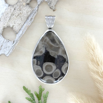 Petoskey Stone Pendant - Stone Treasures by the Lake