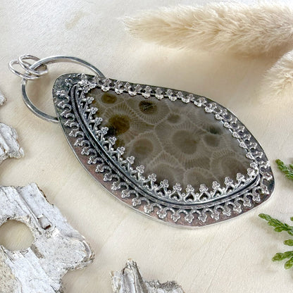 Petoskey Stone Pendant - Stone Treasures by the Lake