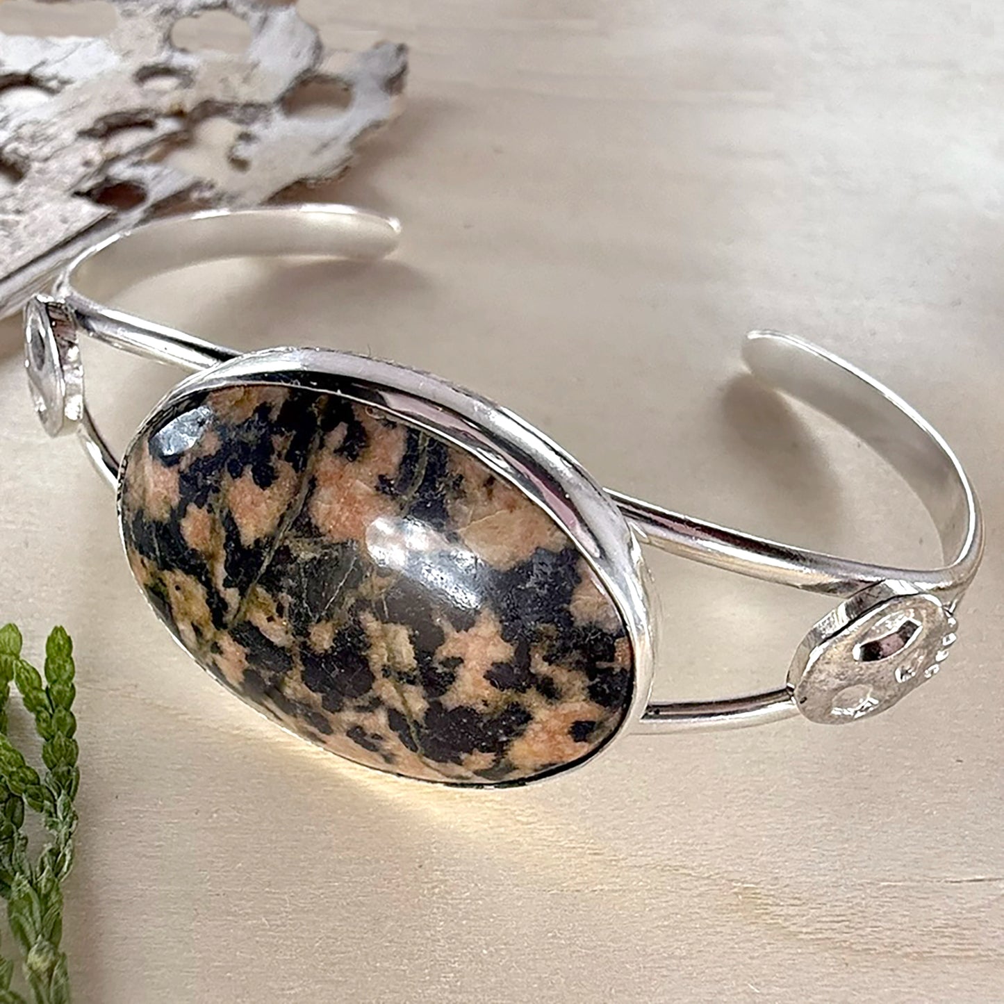 Granite Cuff Bracelet - Stone Treasures by the Lake