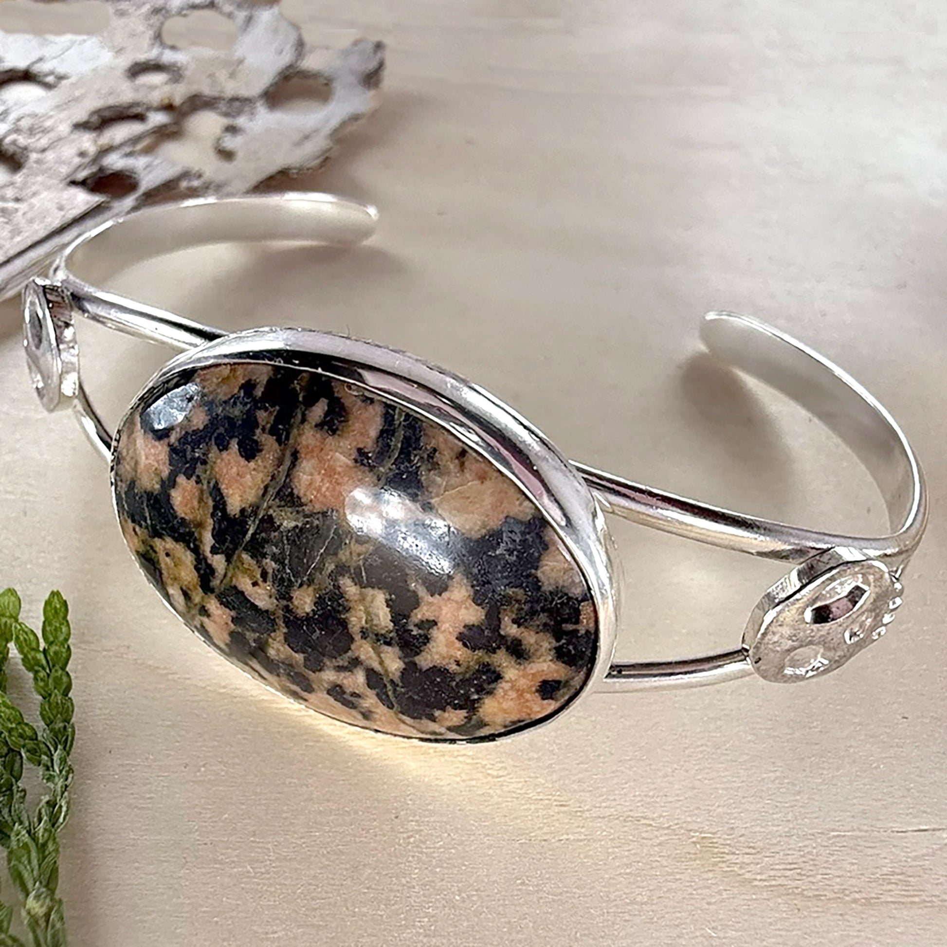 Granite Cuff Bracelet - Stone Treasures by the Lake