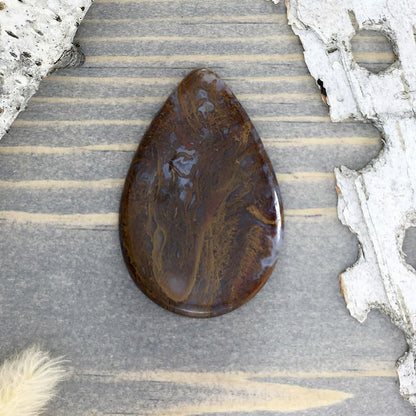 Maury Mountain Agate Cabochon Front View - Stone Treasures by the Lake