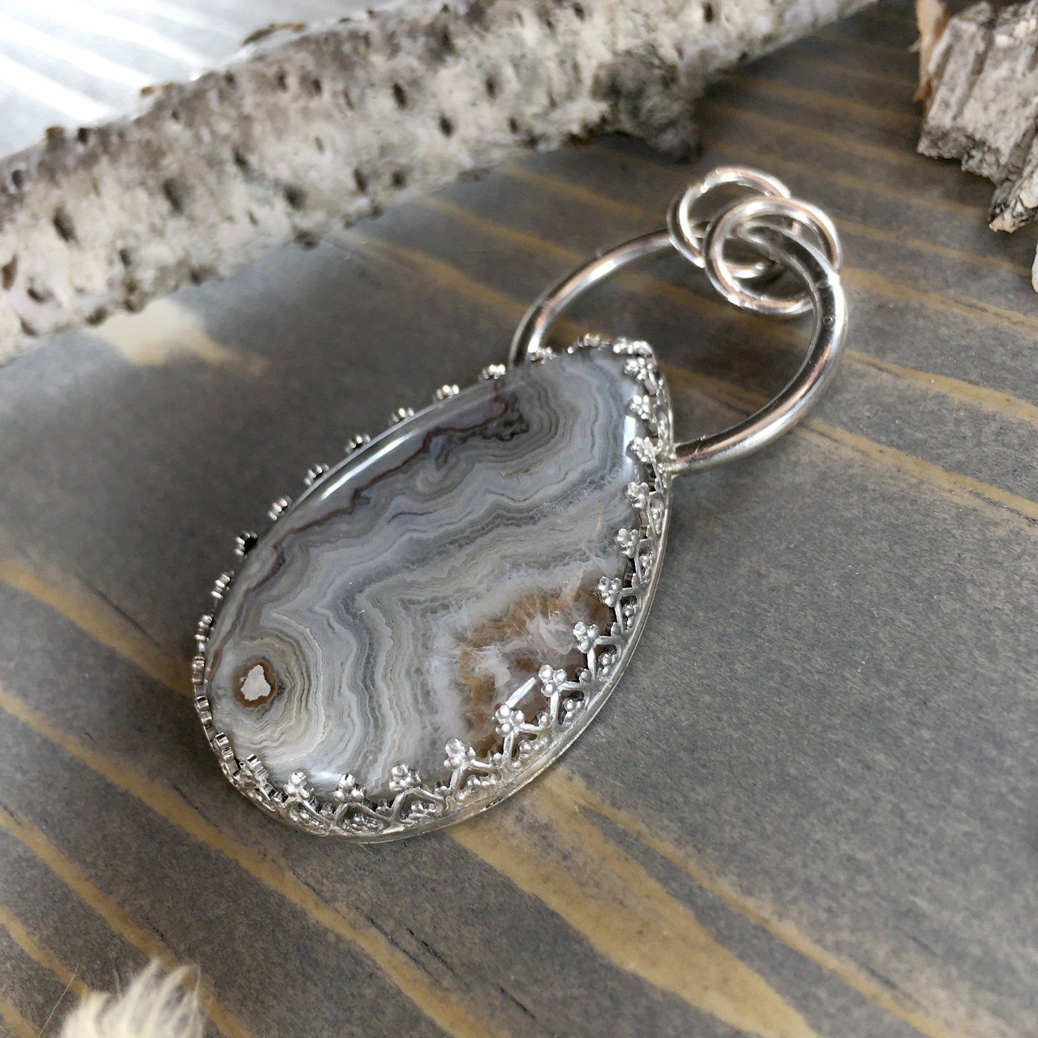 Agate charm sale