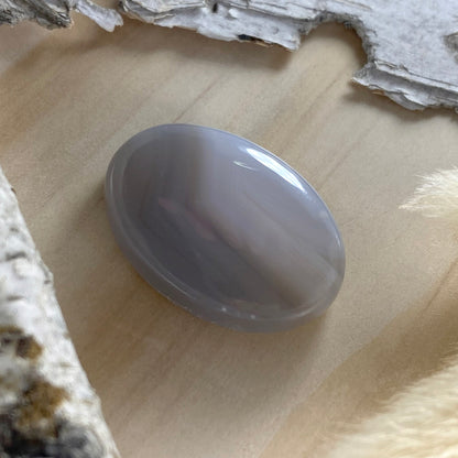 Water Agate Cabochon Front View II - Stone Treasures by the Lake