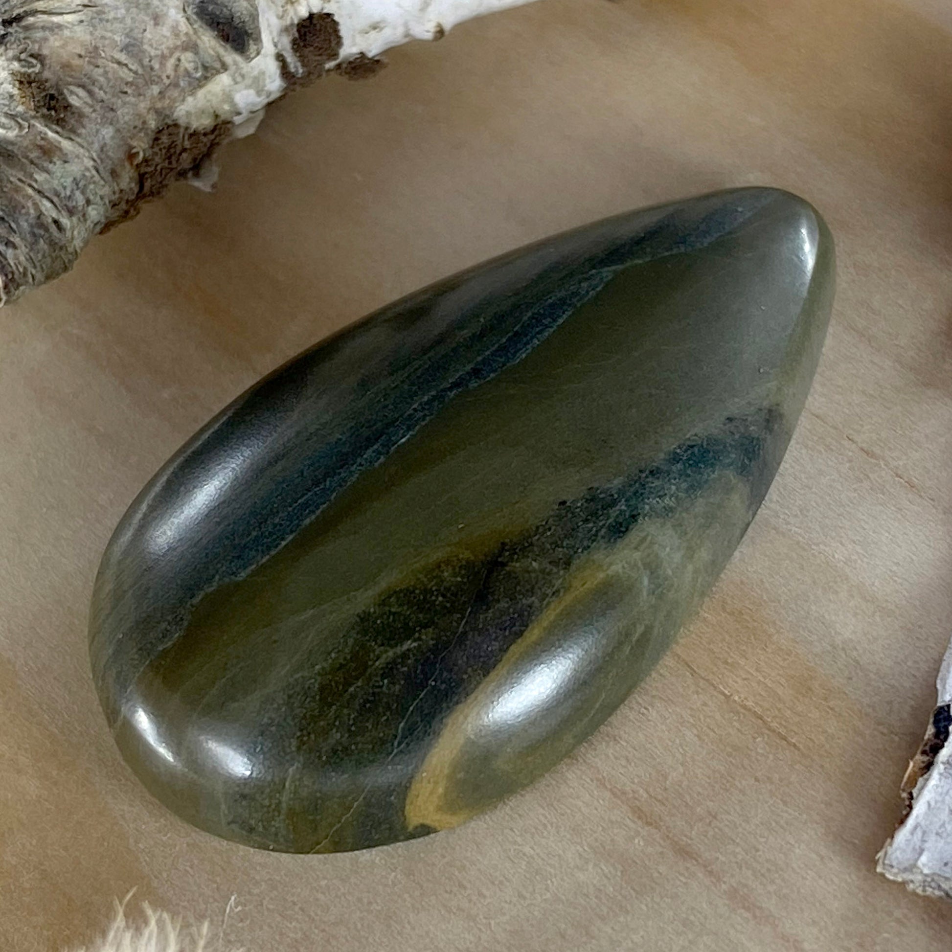 Basalt Cabochon Front View - Stone Treasures by the Lake