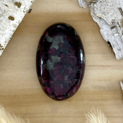 Eudialyte Cabochon Front View III - Stone Treasures by the Lake