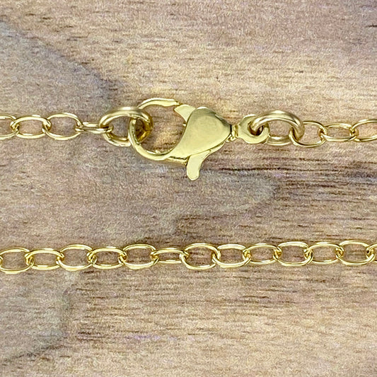 Gold-Plated Brass Cable Chains