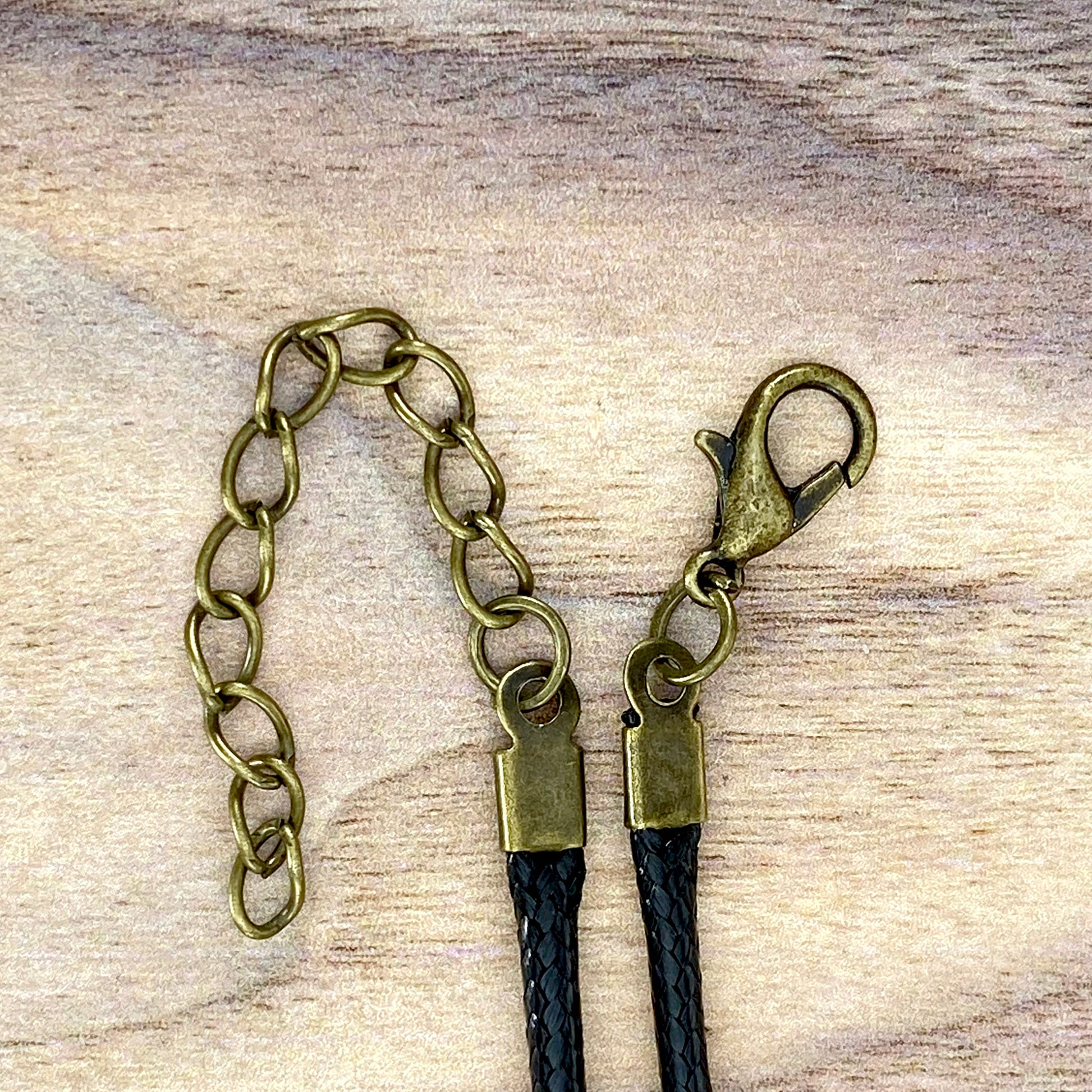 Adjustable Faux Leather Cords Black 2 - Stone Treasures by the Lake