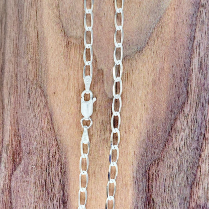 Sterling Silver Long Curb Chains II - Stone Treasures by the Lake