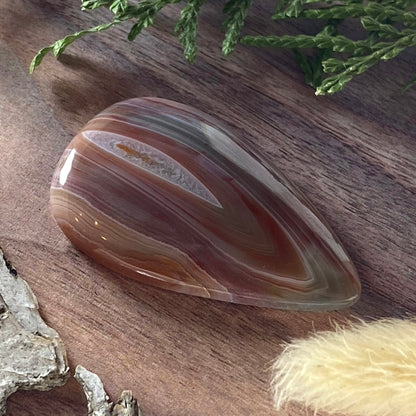Patagonia Agate Cabochon Front View II - Stone Treasures by the Lake
