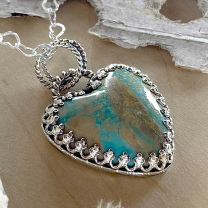Kingman Turquoise Pendant Necklace - Stone Treasures by the Lake
