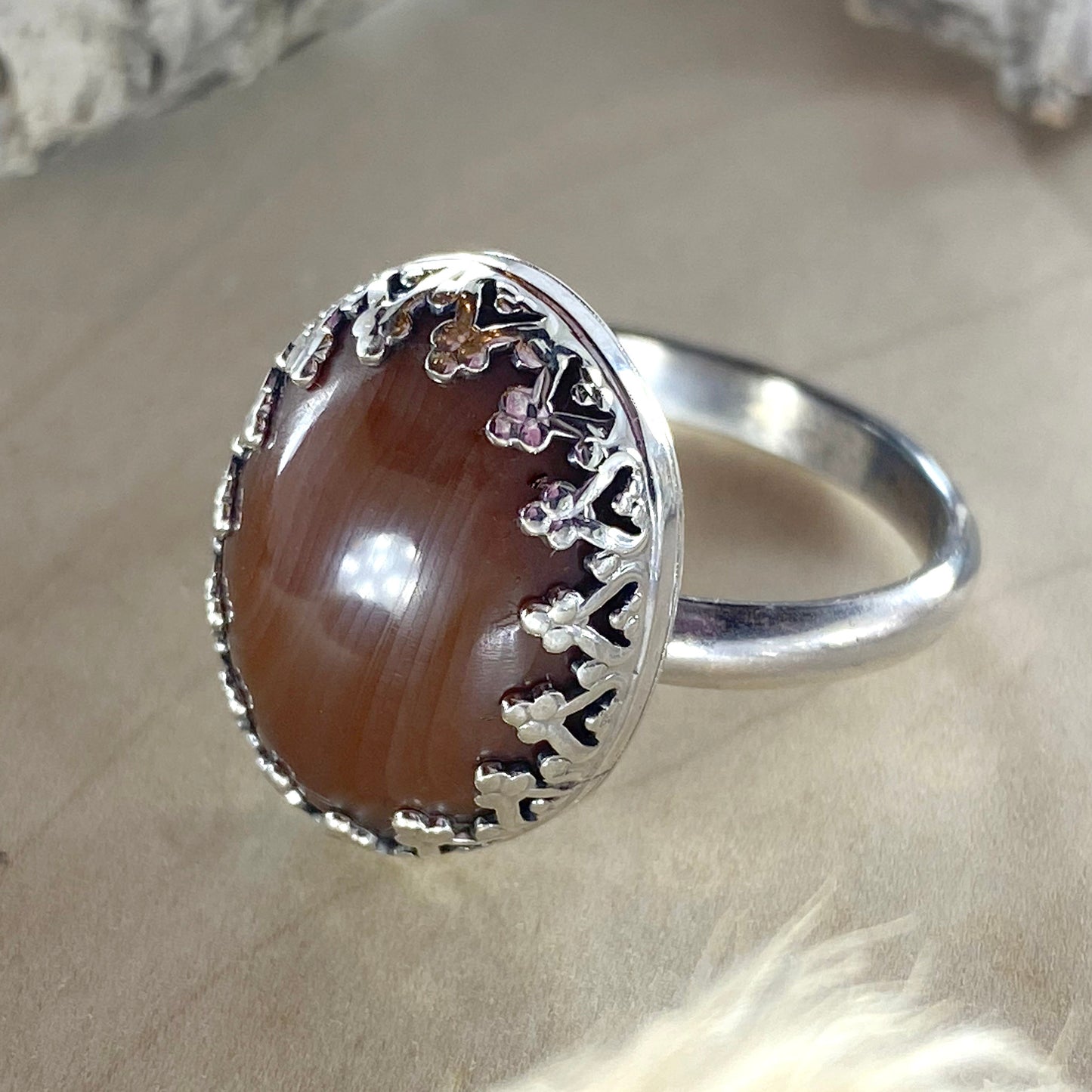 Lake Superior Agate Ring - Stone Treasures by the Lake