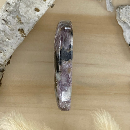 Charoite Cabochon Side View - Stone Treasures by the Lake