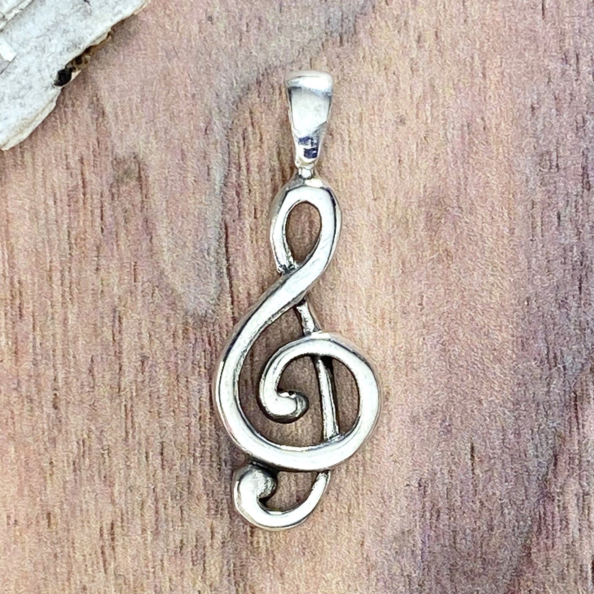 Treble Clef Bracelet Sterling Silver